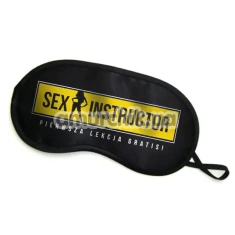 Маска на очі Boss Series Sex Instructor, чорна - Фото №1