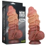 Фалоімітатор Dual-Layered Silicone Nature Cock LV411071, коричневий - Фото №16
