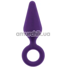 Анальна пробка Flirts Pull Plug M, фіолетова - Фото №1