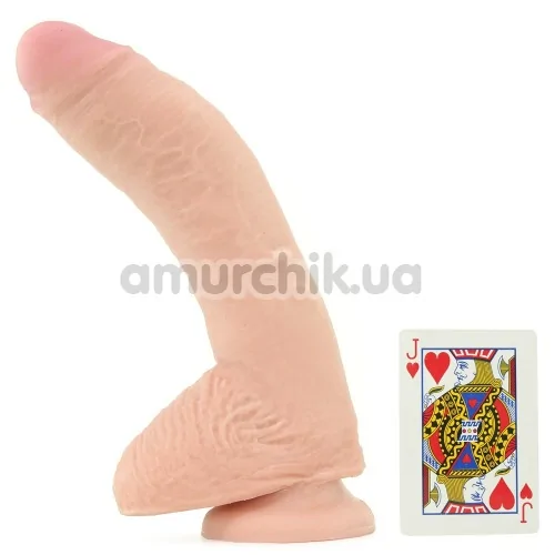 Фаллоимитатор King Cock Plus Dual Density With Balls, 25.4 см телесный