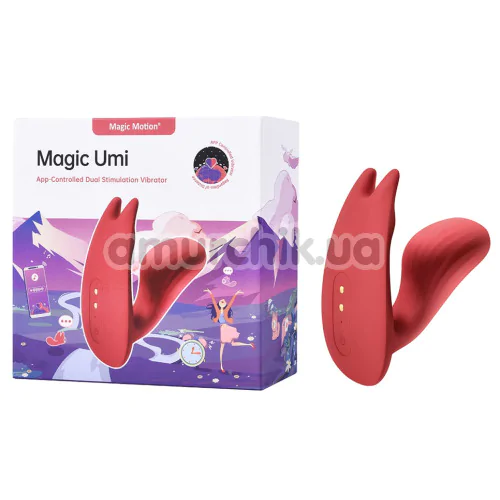 Вібратор Magic Motion Magic Umi, червоний