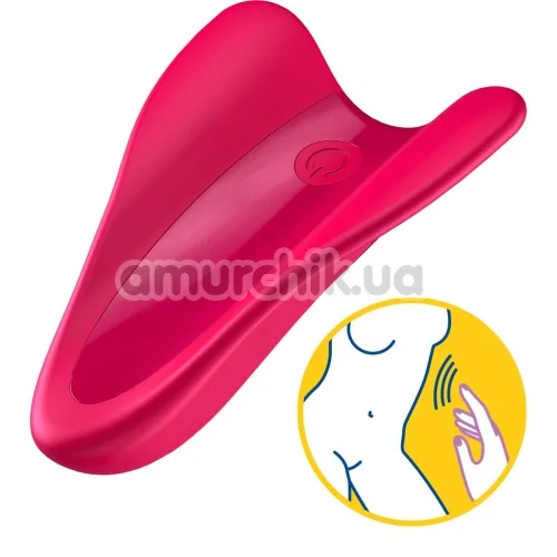 Вибронасадка на палец Satisfyer High Fly, красная