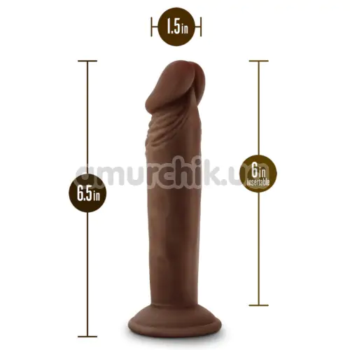 Фаллоимитатор Dr. Skin Posable Shaft 6, коричневый