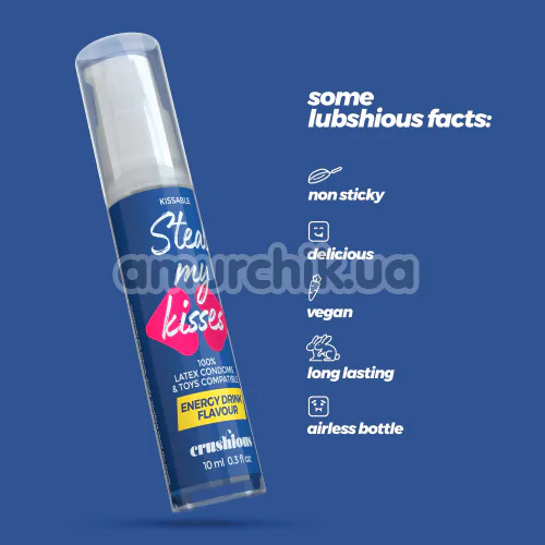 Оральний лубрикант Crushious Steal My Kisses Energy Drink Flavour - енергетик, 10 мл