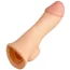 Насадка на пеніс Loveshop Pleasure Extender Cyberskin Penis Extension з гладеньким стовбуром, тілесна - Фото №3