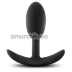 Анальна пробка Luxe Wearable Vibra Slim Plug Small, чорна - Фото №1