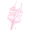 Комплект Star Night Luxury Rhinestone Lingerie Set, рожевий: бюстгальтер + трусики-стрінги + корсет - Фото №10