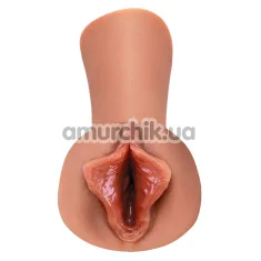 Штучна вагіна PDX Extreme Wet Pussies Luscious Lips, світло-коричнева - Фото №1