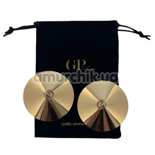 Прикраси для сосків Guilty Pleasure Linking Loop Covers, золоті