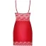 Комплект Obsessive Lovica Chemise красный: пеньюар + трусики-стринги - Фото №6