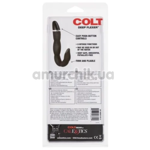 Вибростимулятор простаты COLT Deep Flexer, черный