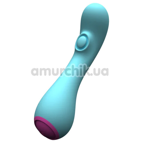 Вібратор для точки G з пульсацією Party Color Toys Tiki, бірюзовий
