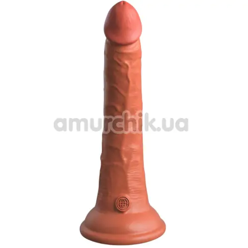 Фаллоимитатор King Cock Elite 7 Dual Density Silicone Cock, светло-коричневый