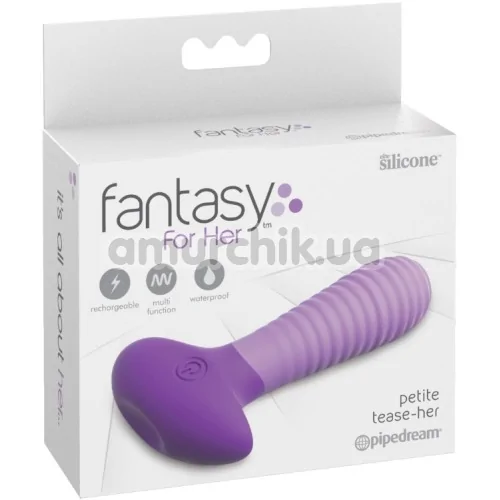 Анальная пробка с вибрацией Fantasy For Her Petite Tease-Her, фиолетовая