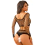 Комплект JSY Sexy Lingerie WW7004, чорний: топ + трусики-стрінги - Фото №7