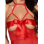 Комплект Kissable Sexy Kiss Babydoll Set, червоний: пеньюар + трусики-стрінги - Фото №5