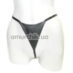 Трусики-стрінги Thongs (модель LED5044), чорні - Фото №1