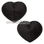 Прикраси для сосків Radiance Heart Pasties, чорні - Фото №1