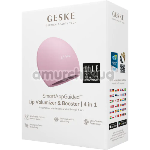 Устройство для увеличения объема губ Geske Lip Volumizer & Booster Big 4 in 1, светло-розовое