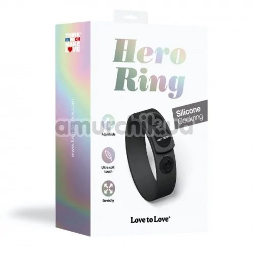 Ерекційне кільце для члена Love To Love Hero Ring, чорне