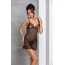 Комплект Passion Free Your Senses Lovelia Chemise, чорний: пеньюар + трусики-стрінги - Фото №6