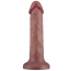 Вібратор Lovetoy Dual Density Power Cock 8, коричневий - Фото №4