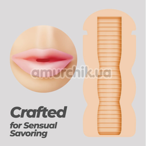 Симулятор орального сексу Crushious Fappucino Sweet Kiss, тілесний