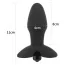 Анальная пробка с вибрацией Lovetoy Silicone Rocket Teaser, черная - Фото №5