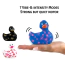 Кліторальний вібратор I Rub My Duckie Romance з сердечками та поцілунками, синій - Фото №4