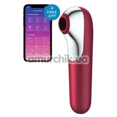 Симулятор орального сексу для жінок Satisfyer Dual Love, бордовий - Фото №1