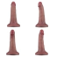 Вібратор Lovetoy Dual Density Power Cock 8, коричневий - Фото №7