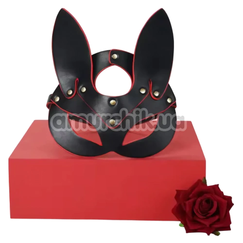 Маска лисички Roomfun Fox Mask, черно-красная