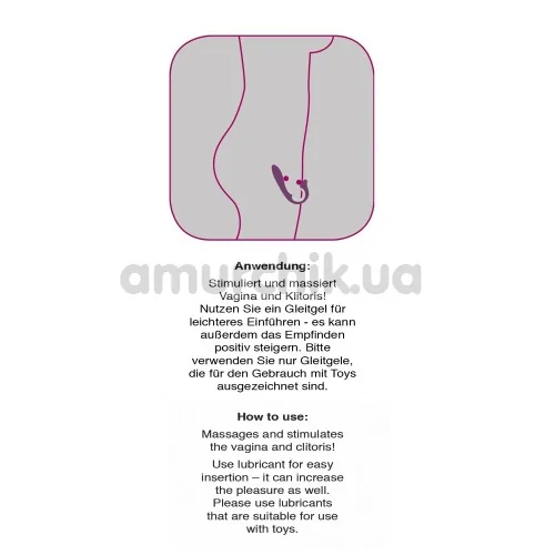 Вібратор кліторальний і точки G Javida Vibe with Clit Stimulator, фіолетовий
