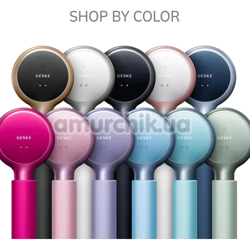 Звуковая щетка для тела Geske Sonic LED Full-Body Brush 9 in 1, черно-золотая