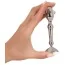 Анальна пробка Stainless Steel Butt Plug, срібна - Фото №3