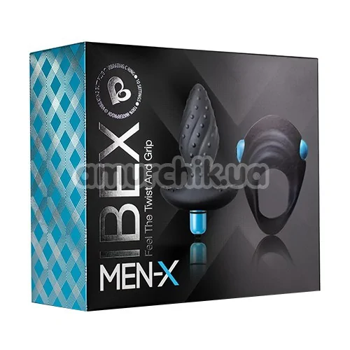 Набор из 2 игрушек Rocks-Off Men-X IBEX, черный