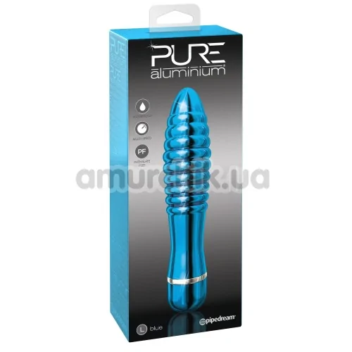 Вібратор Pure Aluminium Large, блакитний