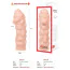 Насадка на пенис Kokos Extreme Sleeve ES.011 М, телесная - Фото №3