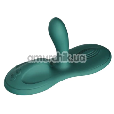 Вибратор для клитора и точки G с подогревом Zalo Flora Smart Vibrating Pad, зеленый - Фото №1