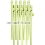 Трубочки для напитков Bachelorette Party Favors, светящиеся в темноте 10 шт - Фото №1