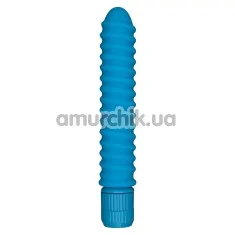 Вибратор Funky Ribbed Vibe, голубой - Фото №1