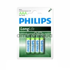 Батарейки Philips LongLife AAA, 4 шт - Фото №1