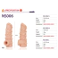 Насадка на пенис Kokos Nude Sleeve NS 006-L, телесная - Фото №3