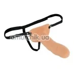 Полый страпон Size Matters Erection Assist Hollow Strap-On, телесный - Фото №1