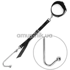 Анальний гак з нашийником Art of Sex Anal Hook Bondage Set 1, срібний - Фото №1
