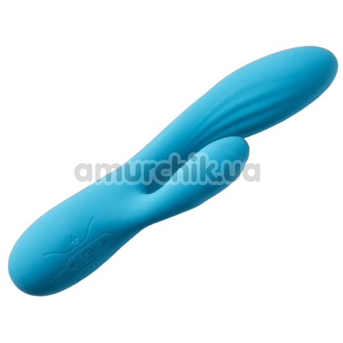 Вібратор Virgite Vibes Dual Vibrator V1, блакитний