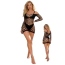 Платье Star Night Net Summer Mini Dress, черное - Фото №10