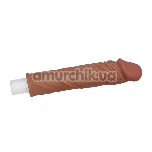 Насадка - удлинитель пениса Lovetoy Pleasure X-Tender Series LV1052, коричневая
