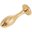 Анальная пробка Lockink Sevanda Pearl Pear-Shape Anal Plug, золотая - Фото №5