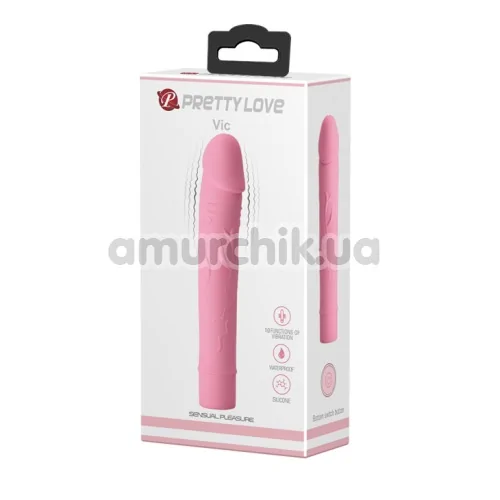Вибратор Pretty Love Vic, розовый